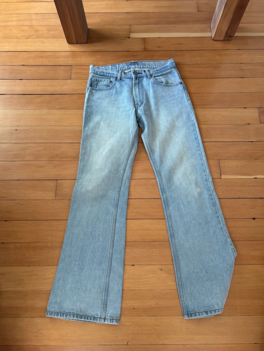 Vintage Levi’s 517 light wash bootcut flare Carolyn Bessette Kennedy CBK edit